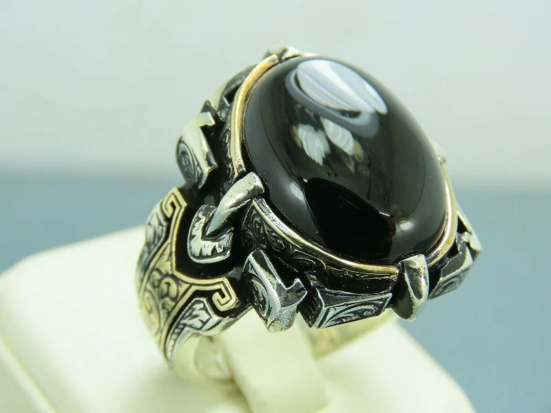 Trending Jewelry Styles Now At Limited-Time Discounts Turkish Handmade Jewelry 925 Sterling Silver Onyx Stone Mens Rings Trending Jewelry Styles Now At Limited-Time Discounts Turkish Handmade Jewelry 925 Sterling Silver Onyx Stone Mens Rings