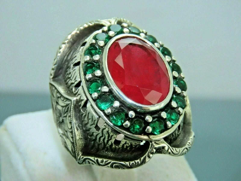 Handmade Pearl Jewelry For Timeless Elegance Turkish Handmade Jewelry 925 Sterling Silver Ruby Stone Mens Rings Handmade Pearl Jewelry For Timeless Elegance Turkish Handmade Jewelry 925 Sterling Silver Ruby Stone Mens Rings