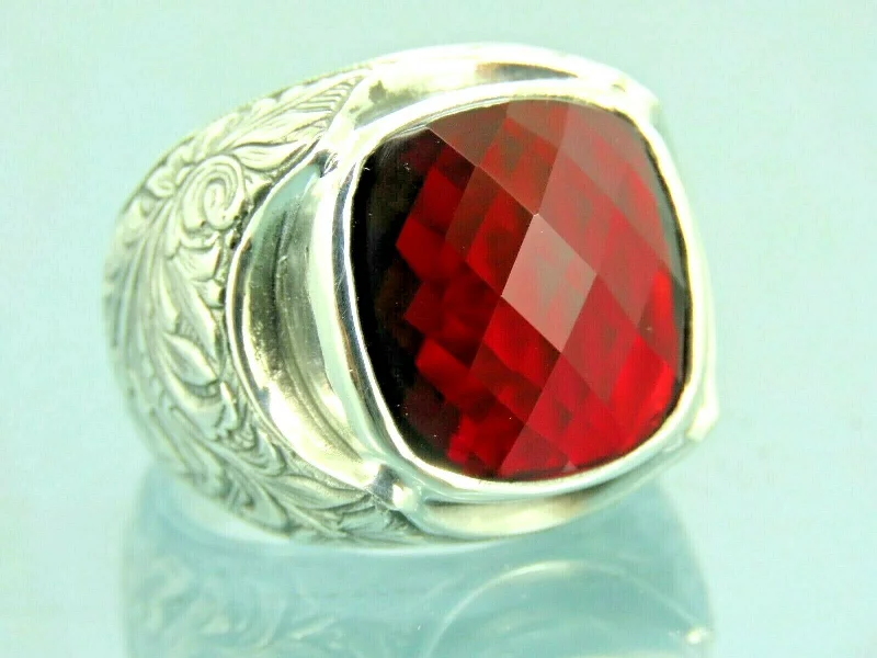 Classic And Modern Jewelry Styles On Sale Turkish Handmade Jewelry 925 Sterling Silver Ruby Stone Mens Rings Classic And Modern Jewelry Styles On Sale Turkish Handmade Jewelry 925 Sterling Silver Ruby Stone Mens Rings