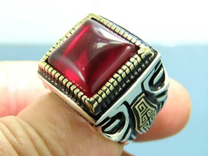 Jewelry Flash Sale – Stylish Designs At Unbeatable Rates Turkish Handmade Jewelry 925 Sterling Silver Ruby Stone Mens Rings Jewelry Flash Sale – Stylish Designs At Unbeatable Rates Turkish Handmade Jewelry 925 Sterling Silver Ruby Stone Mens Rings