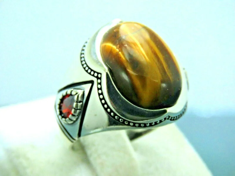 Buy More, Save More On Stunning Jewelry Pieces Turkish Handmade Jewelry 925 Sterling Silver Tiger's Eye Stone Mens Rings Buy More, Save More On Stunning Jewelry Pieces Turkish Handmade Jewelry 925 Sterling Silver Tiger's Eye Stone Mens Rings