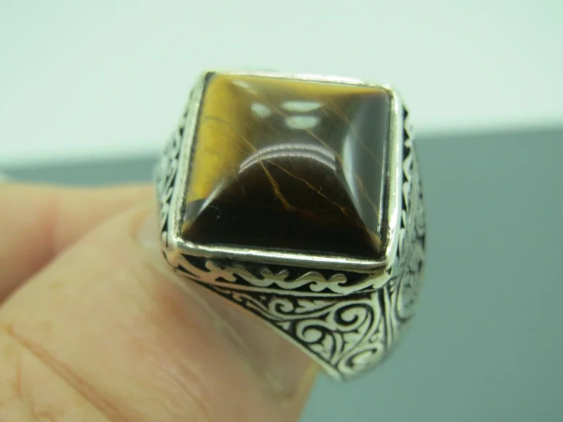 Upgrade Your Collection With Our Limited-Time Jewelry Sale Turkish Handmade Jewelry 925 Sterling Silver Tiger's Eye Stone Mens Rings Upgrade Your Collection With Our Limited-Time Jewelry Sale Turkish Handmade Jewelry 925 Sterling Silver Tiger's Eye Stone Mens Rings