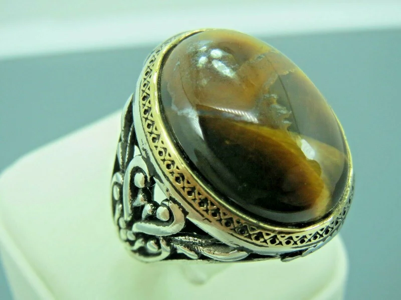 Fashion-Forward Jewelry At Exclusive Discounts Turkish Handmade Jewelry 925 Sterling Silver Tiger's Eye Stone Mens Rings Fashion-Forward Jewelry At Exclusive Discounts Turkish Handmade Jewelry 925 Sterling Silver Tiger's Eye Stone Mens Rings