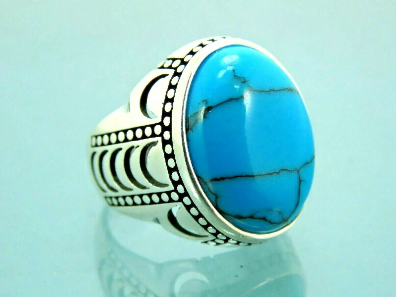 Waterproof Stainless Steel Jewelry For Lasting Beauty Turkish Handmade Jewelry 925 Sterling Silver Turquoise Stone Mens Rings Waterproof Stainless Steel Jewelry For Lasting Beauty Turkish Handmade Jewelry 925 Sterling Silver Turquoise Stone Mens Rings