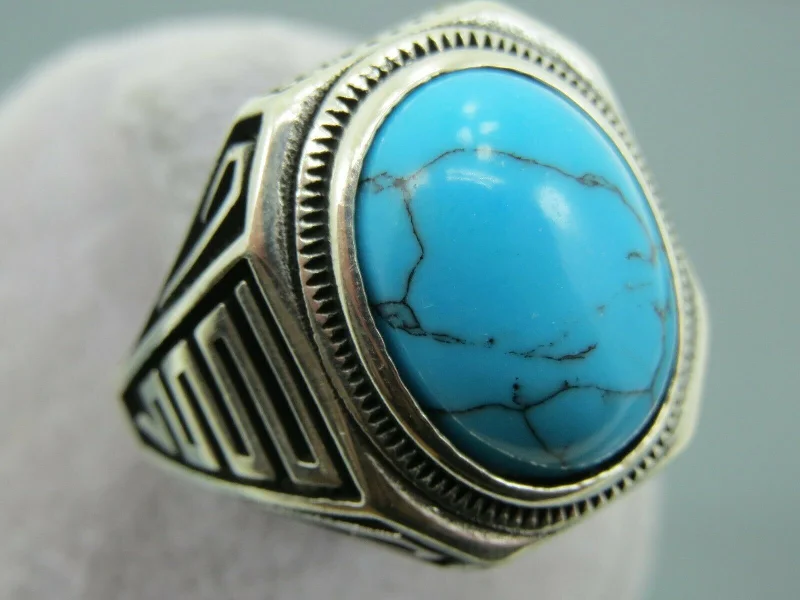 Huge Markdowns On Premium Jewelry Styles Turkish Handmade Jewelry 925 Sterling Silver Turquoise Stone Mens Rings Huge Markdowns On Premium Jewelry Styles Turkish Handmade Jewelry 925 Sterling Silver Turquoise Stone Mens Rings
