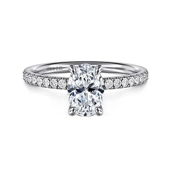 Personalized Jewelry Sale – Meaningful Gifts At Great Prices Twain - 14K White Gold Oval Diamond Engagement Ring (Setting Only) Personalized Jewelry Sale – Meaningful Gifts At Great Prices Twain - 14K White Gold Oval Diamond Engagement Ring (Setting Only)