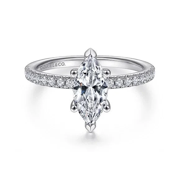 Elegant Jewelry, Exclusive Prices – Shop Now Ulani - 14K White Gold Marquise Diamond Engagement Ring (Setting Only) Elegant Jewelry, Exclusive Prices – Shop Now Ulani - 14K White Gold Marquise Diamond Engagement Ring (Setting Only)