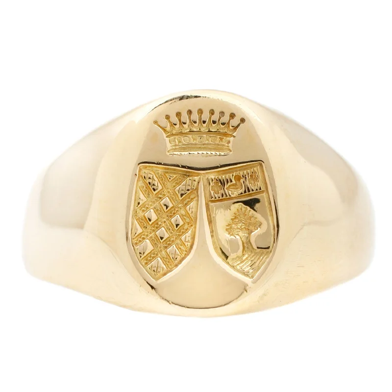 Handcrafted Jewelry Sale – Unique Designs At Low Prices Gold Double Shield Signet Ring Handcrafted Jewelry Sale – Unique Designs At Low Prices Gold Double Shield Signet Ring