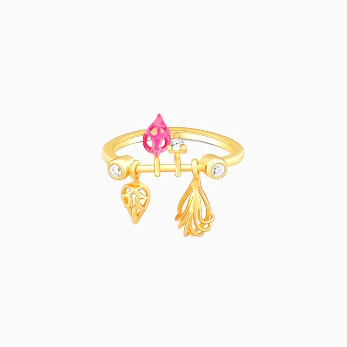 Exclusive Jewelry Bundles At Discounted Rates Golden Brahma Kamal Delight Ring