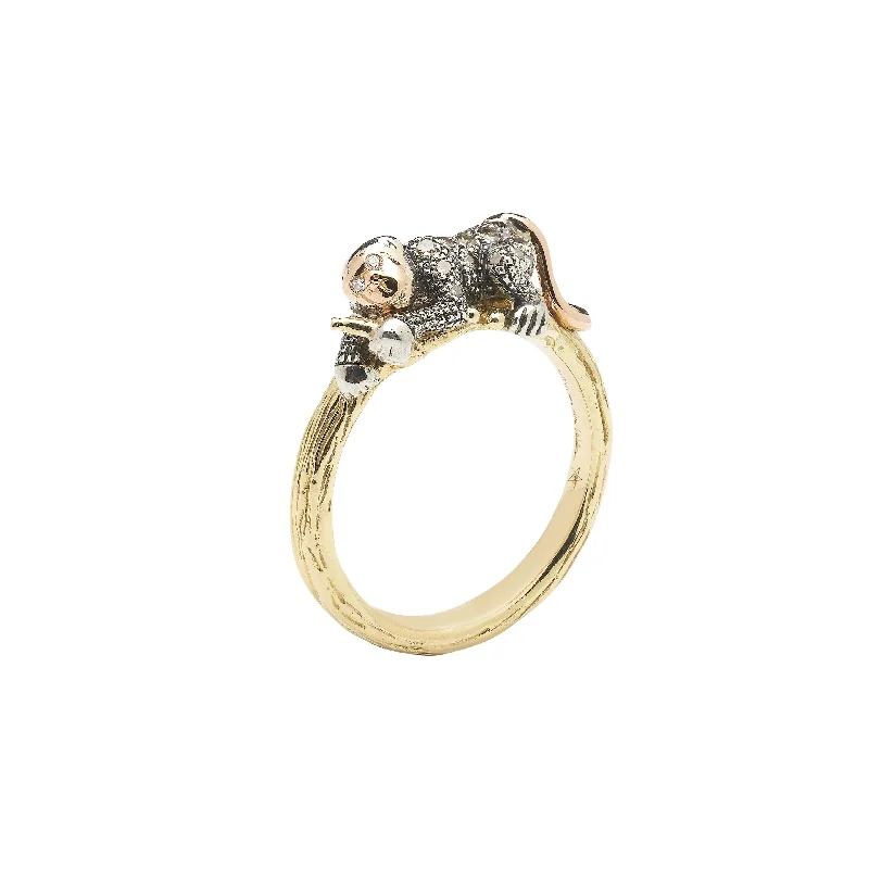 Premium Jewelry, Premium Discounts – Act Fast Monkey Stackable 18K Rose Gold, Gold & Silver Ring Premium Jewelry, Premium Discounts – Act Fast Monkey Stackable 18K Rose Gold, Gold & Silver Ring