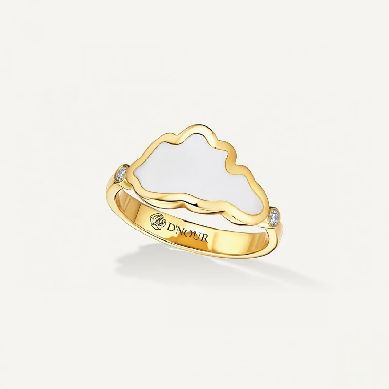 Unmissable Jewelry Discounts – Elevate Your Look For Less Allusia Love White Enamel 18K Gold Ring w. Diamonds Unmissable Jewelry Discounts – Elevate Your Look For Less Allusia Love White Enamel 18K Gold Ring w. Diamonds