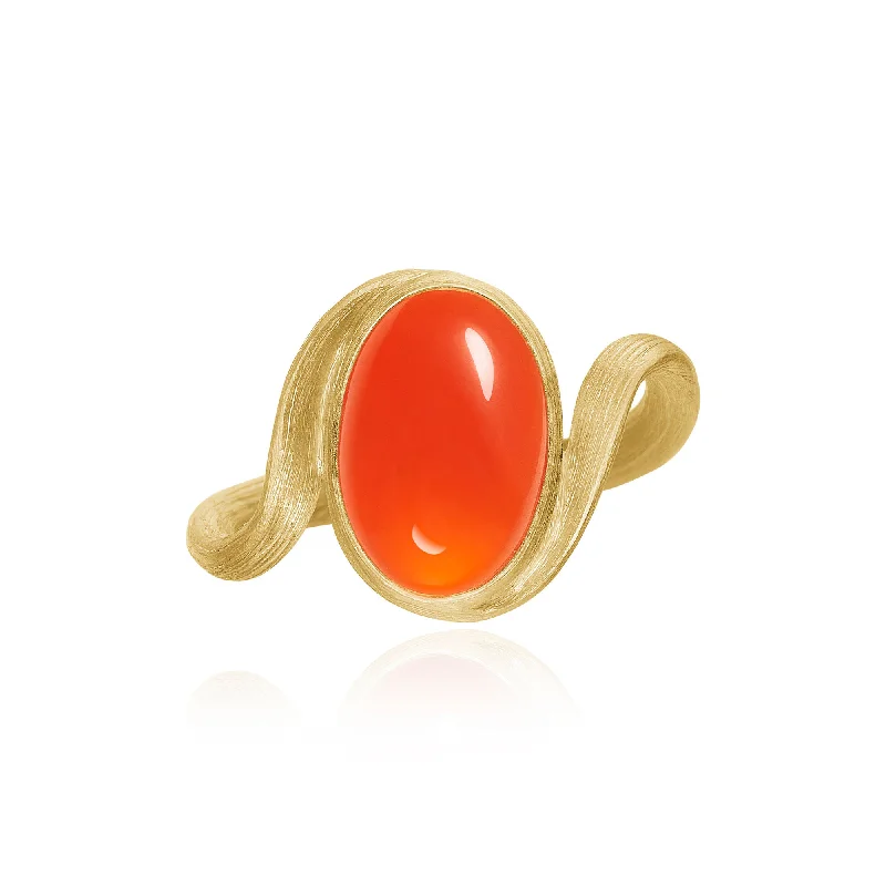 Handcrafted Jewelry Sale – Unique Designs At Low Prices Vega Small 18K Gold Ring w. Carnelian Handcrafted Jewelry Sale – Unique Designs At Low Prices Vega Small 18K Gold Ring w. Carnelian