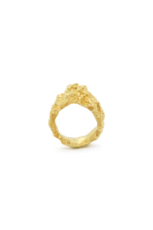 Best-Selling Jewelry Styles Now At Exclusive Discounts Rock Plain 18K Gold Ring