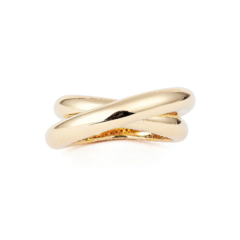 Affordable Luxury Jewelry For Every Occasion Infinity Loop Medium Plain 18K Gold Ring