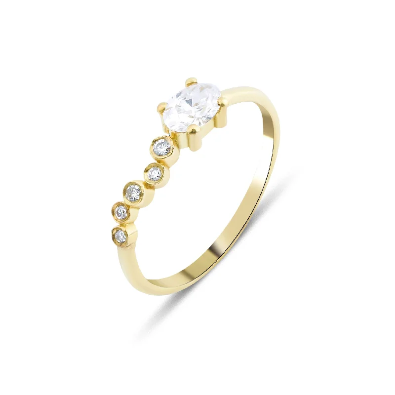 Timeless Elegance Now At Special Discounts Seraphina Wing 18K Gold Ring w. Diamonds