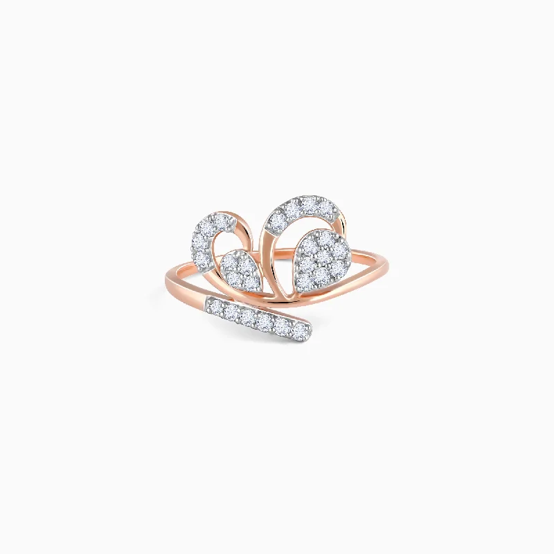 Discounted Jewelry For A Glamorous Look Rose Gold Fervor Diamond Ring