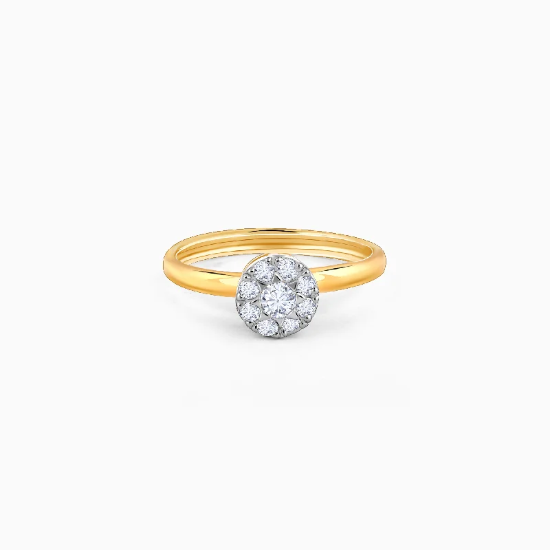 Chic, Trendy, And Affordable Jewelry Sale Gold Organic Radiance Diamond Ring