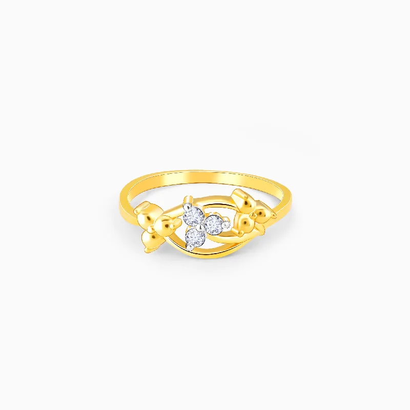 Sparkle More For Less – Jewelry Sale Happening Now Gold Serenity Diamond Ring