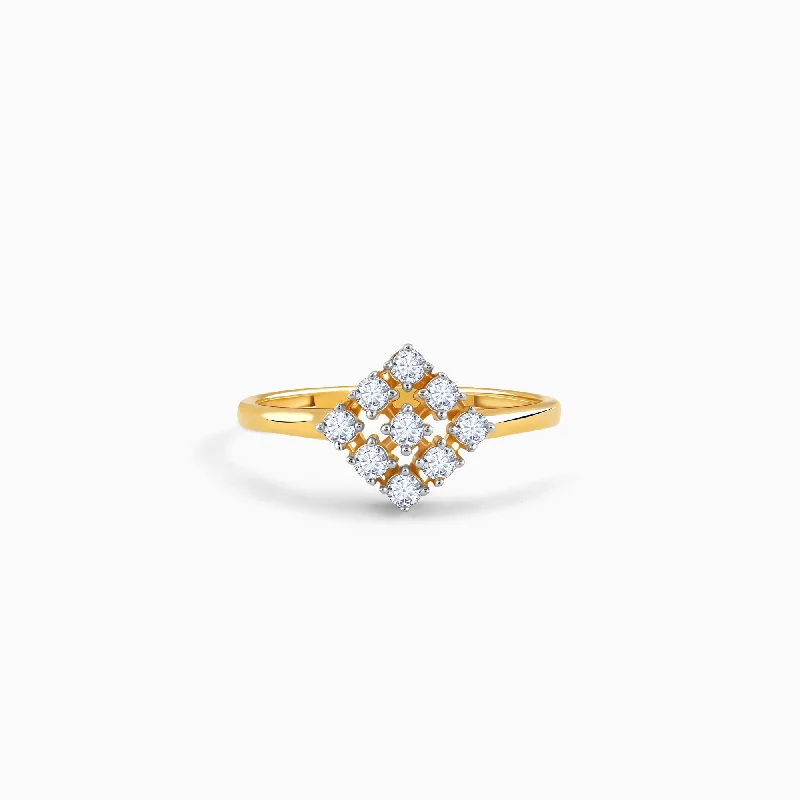 Celebrate With Sparkle – Jewelry Sale Now Live Gold Vierkant Diamond Ring