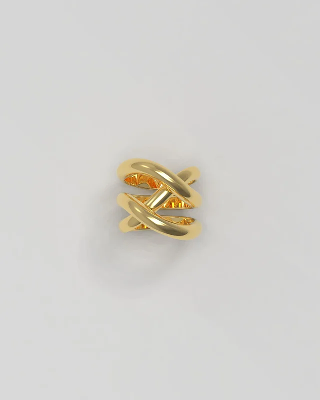 Versatile Layering Jewelry For Effortless Chic Thorn Triple 18K Gold Ring
