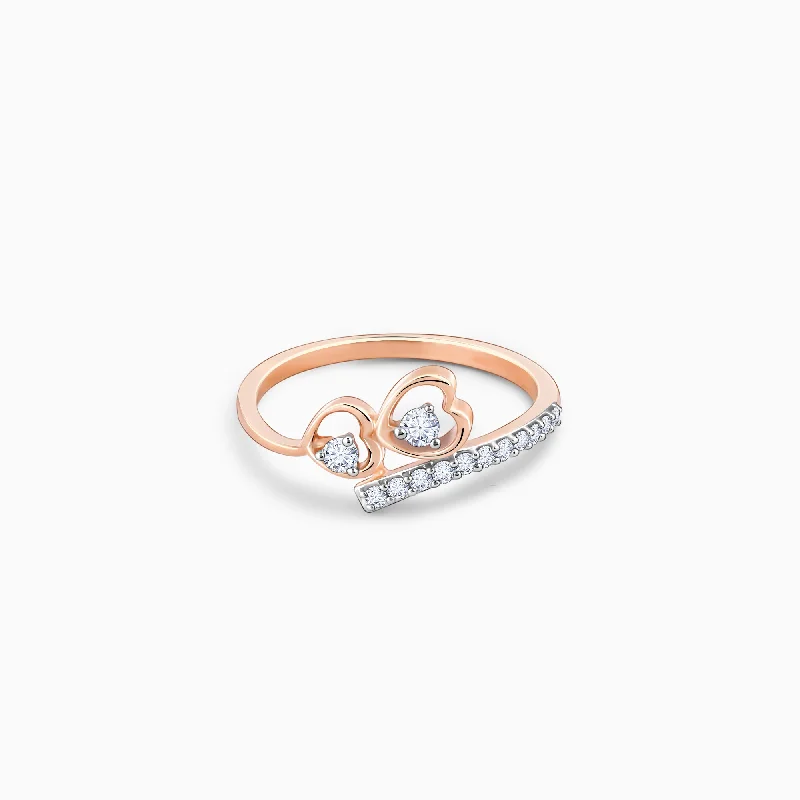 Special Offers On Handcrafted And Designer Jewelry Rose Gold Connected Diamond Ring Special Offers On Handcrafted And Designer Jewelry Rose Gold Connected Diamond Ring