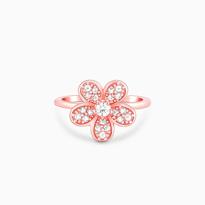 Make Every Moment Shine – Jewelry Discounts Available Rose Gold Floret Ring