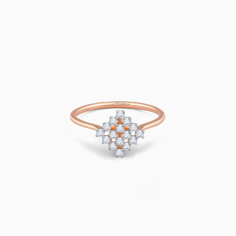 Flash Sale On Stunning Jewelry – Don't Miss Out Rose Gold Noble Diamond Ring