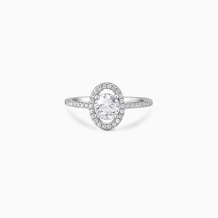 Limited-Time Offer On Elegant Jewelry Pieces Silver Elliptical Ring