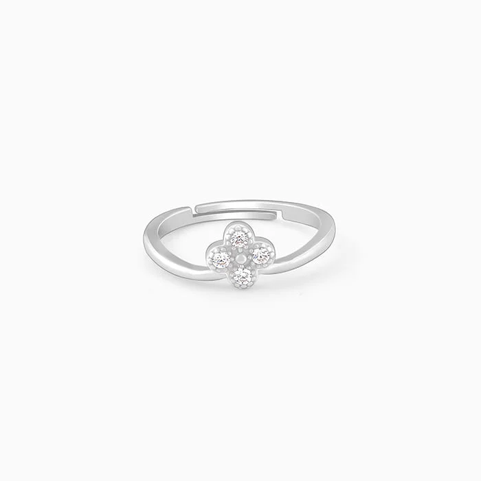 Limited-Time Offer On Premium Jewelry Collections Silver Floral Muse Ring