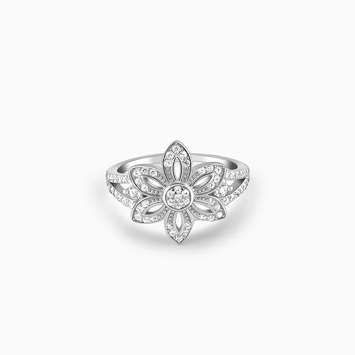 Don't Miss Out – Shop Elegant Jewelry For Less Silver Flower Of The Field Ring
