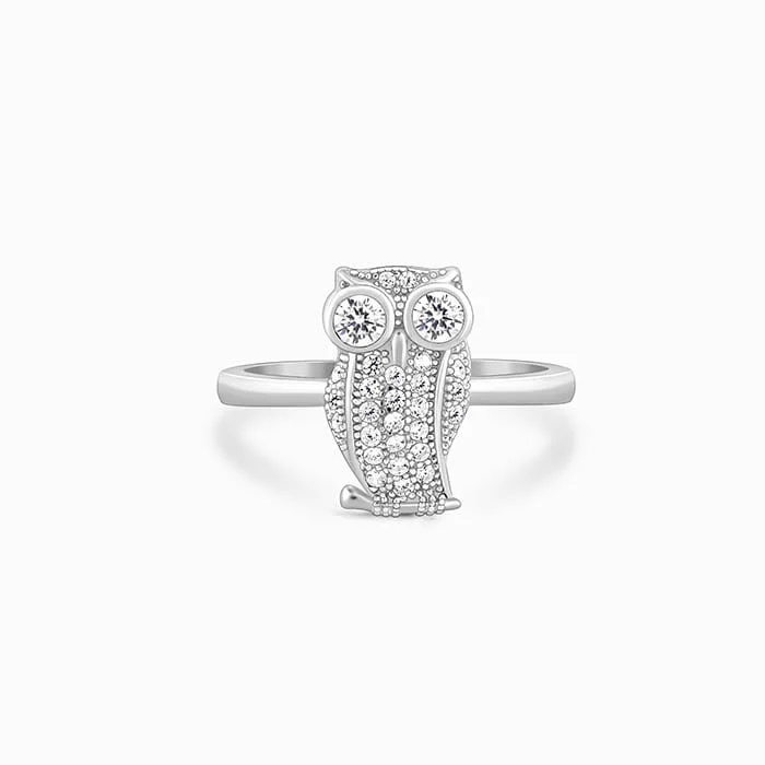 Unmissable Jewelry Sale – Shop Before It's Too Late Silver Owlet Ring