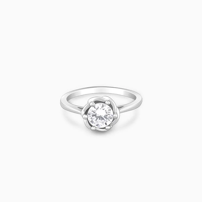 Personalized Engraved Jewelry For Meaningful Gifts Silver Precious Zircon Ring