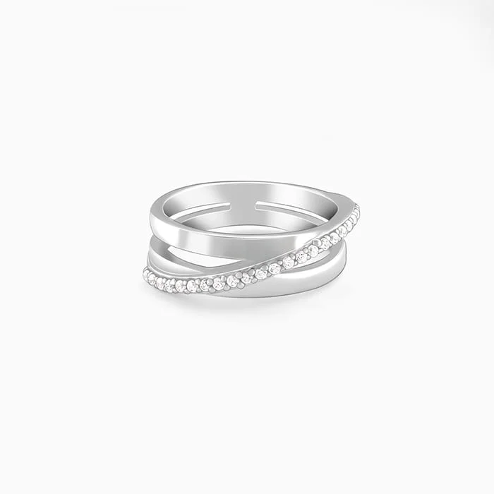 Gorgeous Jewelry, Limited-Time Savings Silver Sash Ring