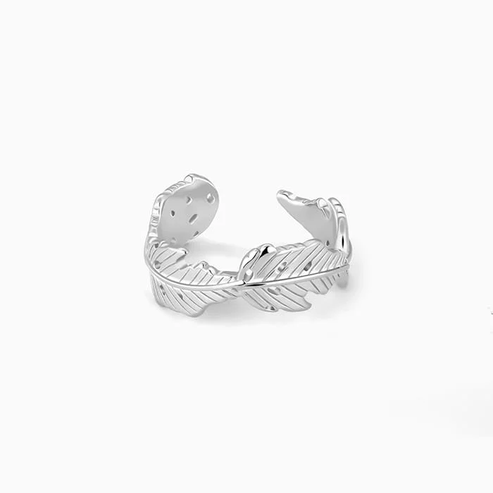 Bohemian-Inspired Jewelry For Free-Spirited Fashion Silver Tropical Paradise Ring