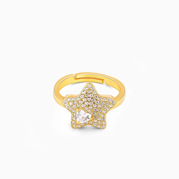 Trending Jewelry Styles Now At Limited-Time Discounts Golden Star of Love Ring