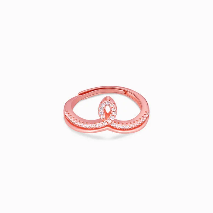 Limited Stock On Premium Jewelry At Low Prices Rose Gold Zircon Flame Ring