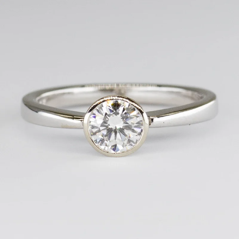 Fine Jewelry, Limited-Time Offers Available '100 Ways' 14k White Gold Bezel Set Solitaire Ring | 0.57ct | SZ 7 Fine Jewelry, Limited-Time Offers Available '100 Ways' 14k White Gold Bezel Set Solitaire Ring | 0.57ct | SZ 7