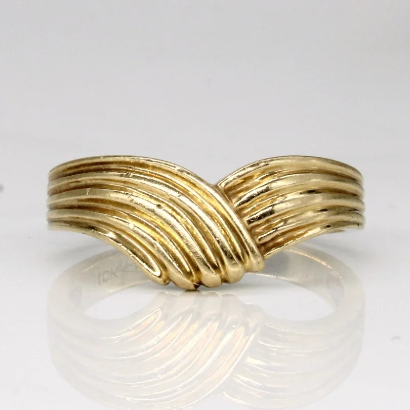Don't Miss Our Biggest Jewelry Sale Of The Season 10k Yellow Gold Chevron Ring | SZ 6.25 | Don't Miss Our Biggest Jewelry Sale Of The Season 10k Yellow Gold Chevron Ring | SZ 6.25 |
