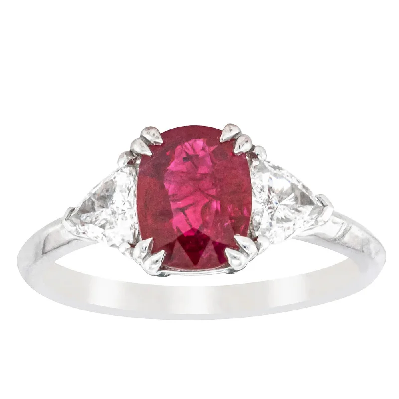 Limited-Time Offer On Premium Jewelry Collections 18ct White Gold 1.53ct Ruby & Diamond Ring Limited-Time Offer On Premium Jewelry Collections 18ct White Gold 1.53ct Ruby & Diamond Ring