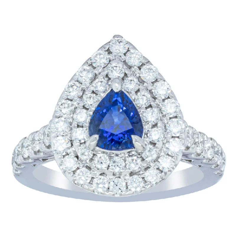 The Perfect Jewelry Piece At The Perfect Price 18ct White Gold Sapphire & Diamond Ring The Perfect Jewelry Piece At The Perfect Price 18ct White Gold Sapphire & Diamond Ring