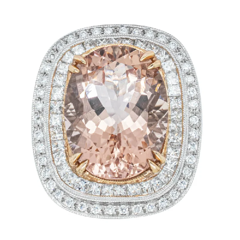 Limited-Time Jewelry Sale – Don't Miss Out On Dazzling Discounts 18ct White & Rose Gold 9.18ct Morganite & Diamond Halo Ring Limited-Time Jewelry Sale – Don't Miss Out On Dazzling Discounts 18ct White & Rose Gold 9.18ct Morganite & Diamond Halo Ring