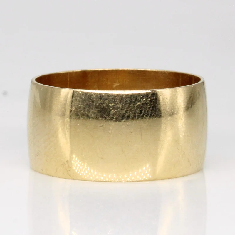 Affordable Luxury Jewelry For Every Occasion Hallmarked 9k Yellow Gold Cigar Band | SZ 8.5 | Affordable Luxury Jewelry For Every Occasion Hallmarked 9k Yellow Gold Cigar Band | SZ 8.5 |