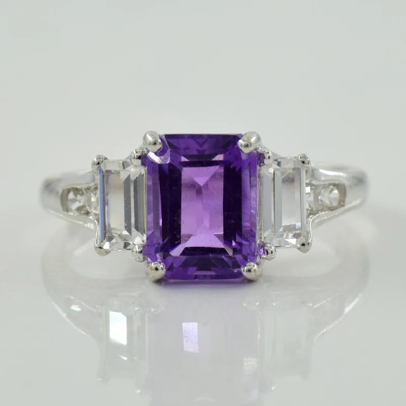 Seasonal Jewelry Clearance – Best Styles At The Lowest Prices Amethyst & White Topaz Ring | 1.70ct, 0.50ctw | SZ 7 | Seasonal Jewelry Clearance – Best Styles At The Lowest Prices Amethyst & White Topaz Ring | 1.70ct, 0.50ctw | SZ 7 |
