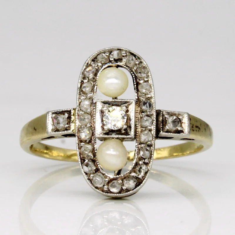 Exclusive Online Jewelry Sale – Don't Wait Art Deco Pearl & Diamond Ring | 0.19ctw | SZ 7.25 | Exclusive Online Jewelry Sale – Don't Wait Art Deco Pearl & Diamond Ring | 0.19ctw | SZ 7.25 |