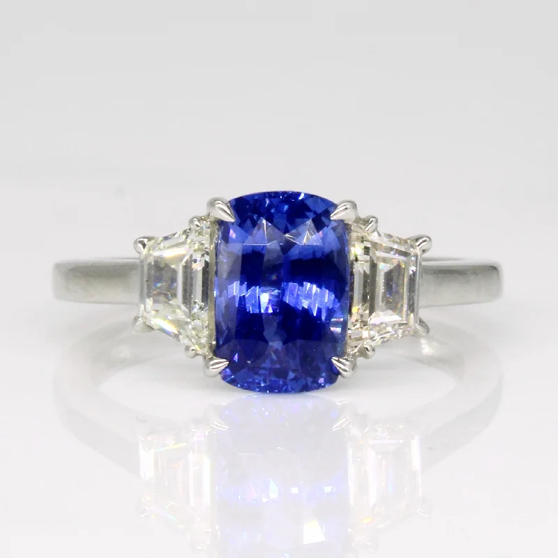 Get The Jewelry You Love At A Price You Love Art Deco Style Sapphire & Diamond Ring | 2.06ct, 0.70ctw | SZ 6 | Get The Jewelry You Love At A Price You Love Art Deco Style Sapphire & Diamond Ring | 2.06ct, 0.70ctw | SZ 6 |
