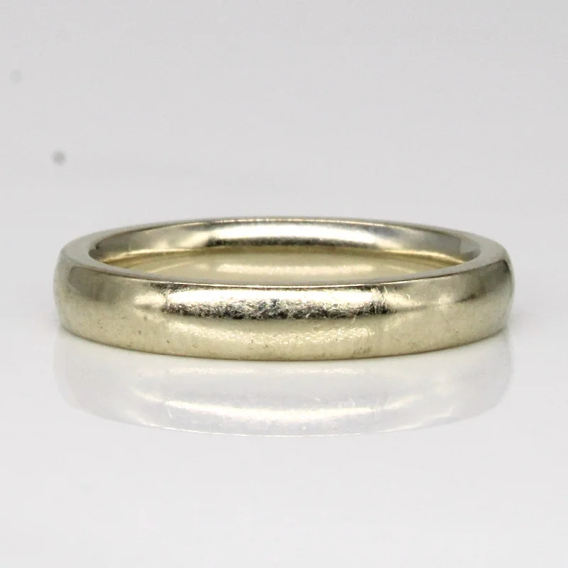 Seasonal Jewelry Sale – Upgrade Your Style Today 'Birks' 18k White Gold Wedding Band | SZ 4.75 | Seasonal Jewelry Sale – Upgrade Your Style Today 'Birks' 18k White Gold Wedding Band | SZ 4.75 |