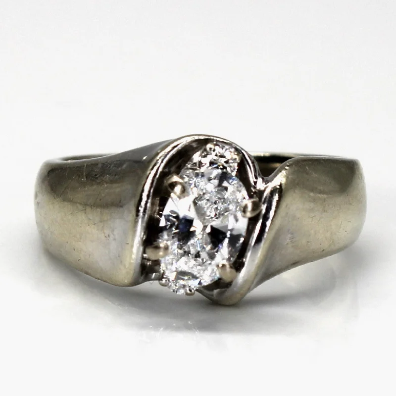Grab Your Favorite Jewelry At The Lowest Prices Bypass Oval Diamond Ring | 0.68ctw SI2 F/G | SZ 6.5 | Grab Your Favorite Jewelry At The Lowest Prices Bypass Oval Diamond Ring | 0.68ctw SI2 F/G | SZ 6.5 |