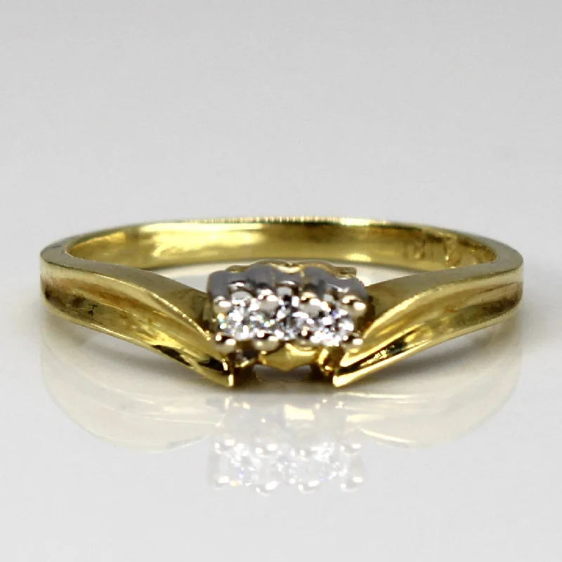 Limited-Time Offer On Elegant Jewelry Pieces Diamond Three-Stone 18k Ring | 0.05ct | SZ 4.75 | Limited-Time Offer On Elegant Jewelry Pieces Diamond Three-Stone 18k Ring | 0.05ct | SZ 4.75 |