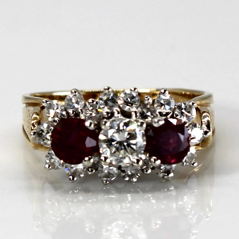 Dazzle With Discounts – Shop Jewelry On Sale Diamond and Ruby 14k Ring | 0.25 ct, 0.54ctw and 0.7ctw | SZ 5.25 | Dazzle With Discounts – Shop Jewelry On Sale Diamond and Ruby 14k Ring | 0.25 ct, 0.54ctw and 0.7ctw | SZ 5.25 |