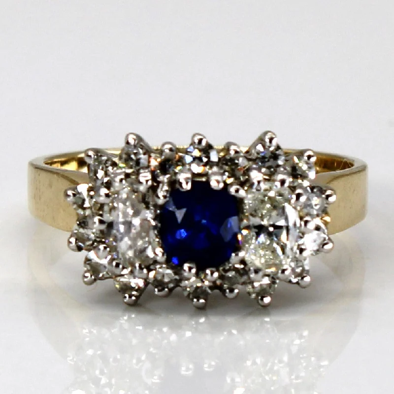Elegant Designs, Unbeatable Discounts – Shop Jewelry Now Sapphire and Diamond Cluster 14k Ring | 0.5 ctw, 0.33ctw, 0.45ctw | SZ 6.5 | Elegant Designs, Unbeatable Discounts – Shop Jewelry Now Sapphire and Diamond Cluster 14k Ring | 0.5 ctw, 0.33ctw, 0.45ctw | SZ 6.5 |